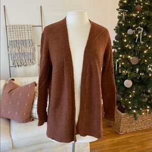 Madewell Open Front Rust/Brown Cardigan
